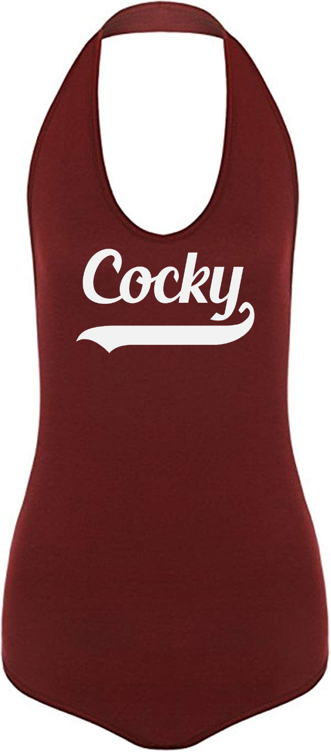 Cocky Halter Bodysuit