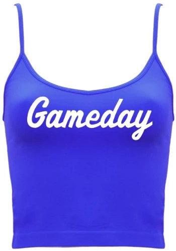 Gameday Seamless Spaghetti Strap Crop Top