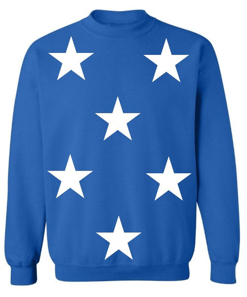 Star Power Royal Blue Crewneck with White Stars – Gameday Bae