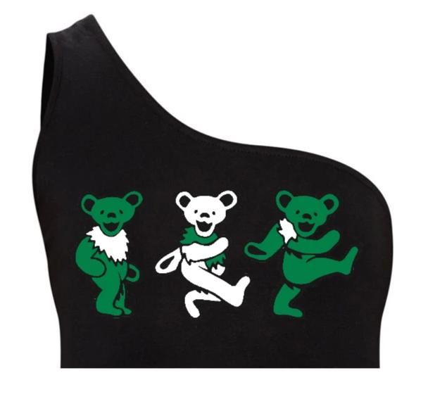 Game Day Teddies Seamless One Shoulder Ribbed Crop Top (Available in 2 Colors)