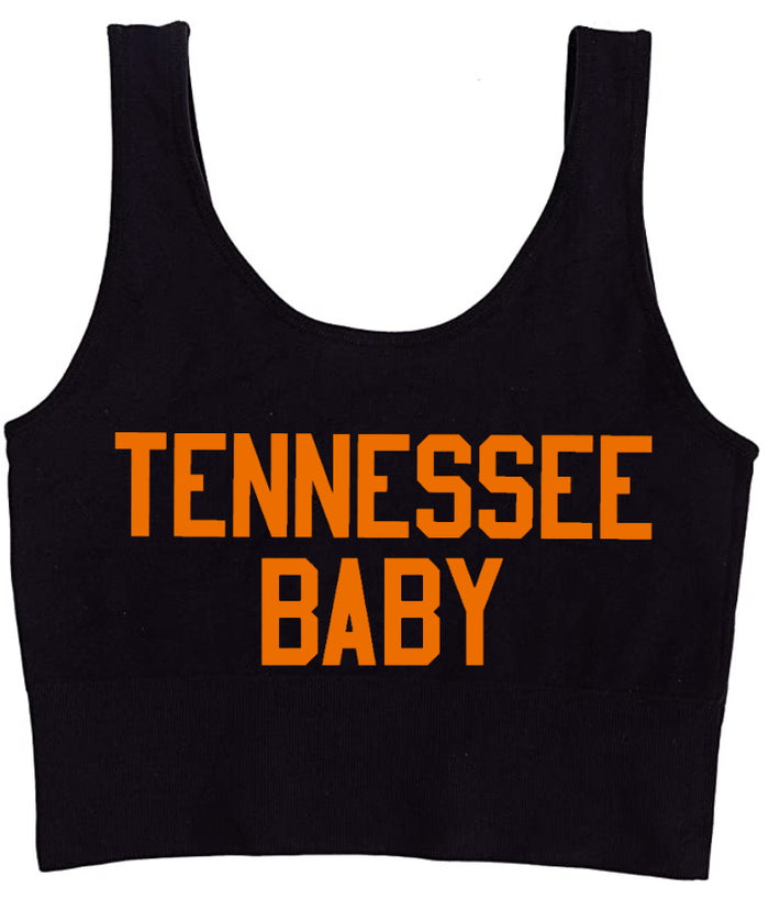 Tennessee Baby Seamless Tank Crop Top (Available in 2 Colors)