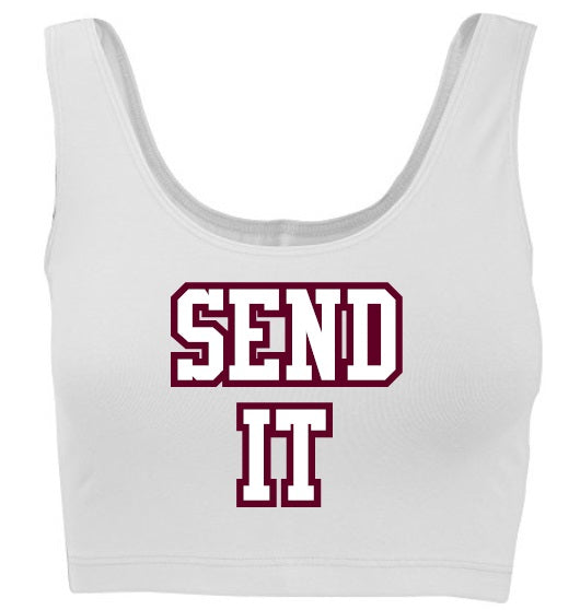 Send It Tank Crop Top (Available in 2 Colors)