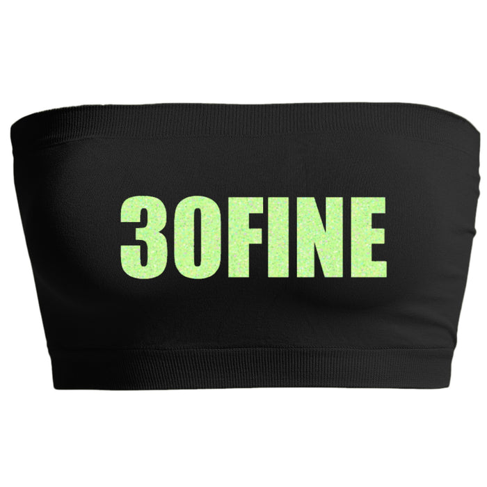 30FINE Fluorescent Glitter Seamless Bandeau (Available in 2 Colors)