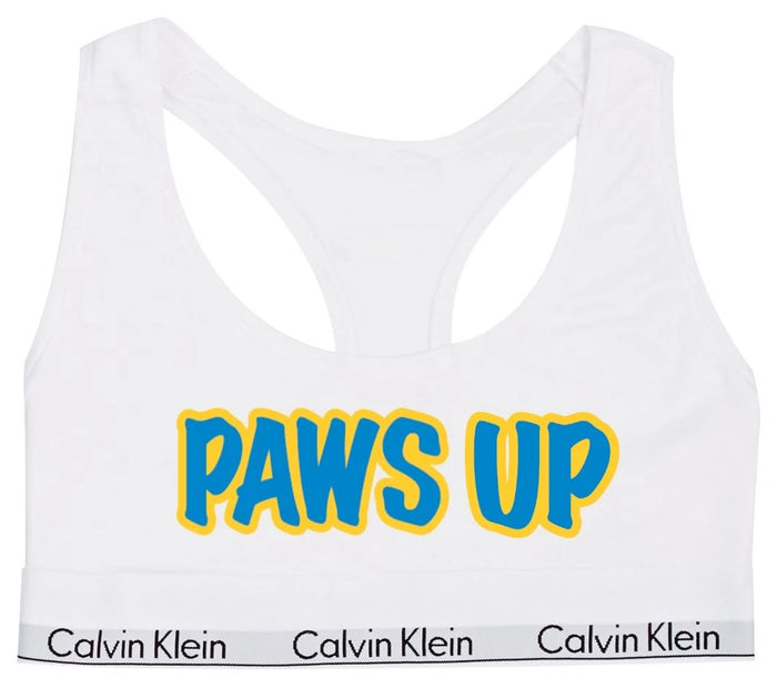 Paws Up Cotton Bralette