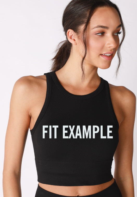 Luv Ya Seamless Ribbed Tank Crop Top (Available in 2 Colors)