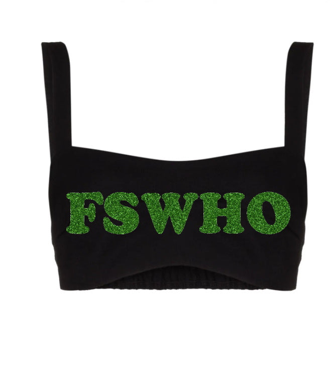 FSWHO Glitter Cali Crop Top