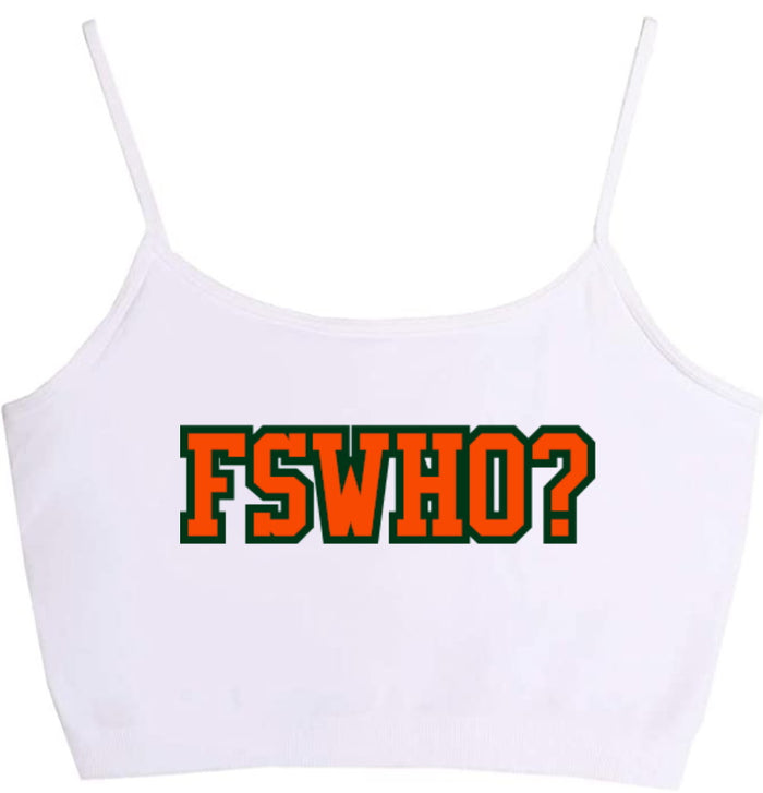 FSWHO? Seamless Crop Top (Available in 2 Colors)