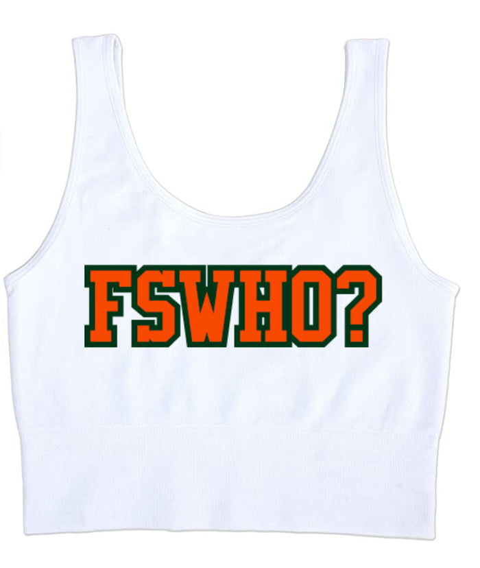 FSWHO? Seamless Tank Crop Top (Available in 2 Colors)