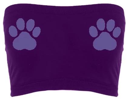 Double Paws Seamless Crop Tube Top (Available in 2 Colors)