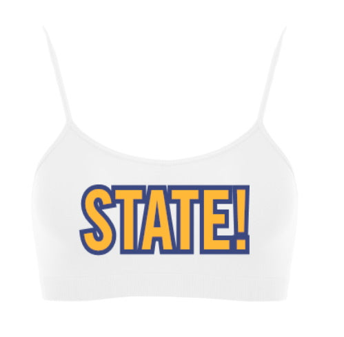 State! Seamless Spaghetti Strap Super Crop Top