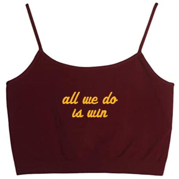 All We Do Is Win Seamless Crop Top (Available in 2 Colors)