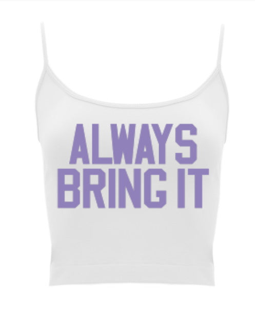 Always Bring It Seamless Spaghetti Strap Crop Top (Available in Two Co –  Gameday Bae