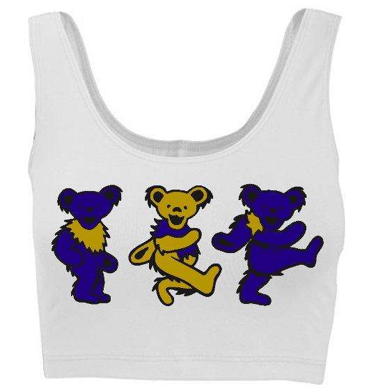 Game Day Teddies Tank Crop Top