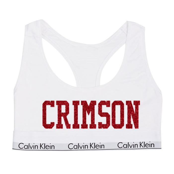 Crimson Glitter Cotton Bralette (Available in 3 Colors)