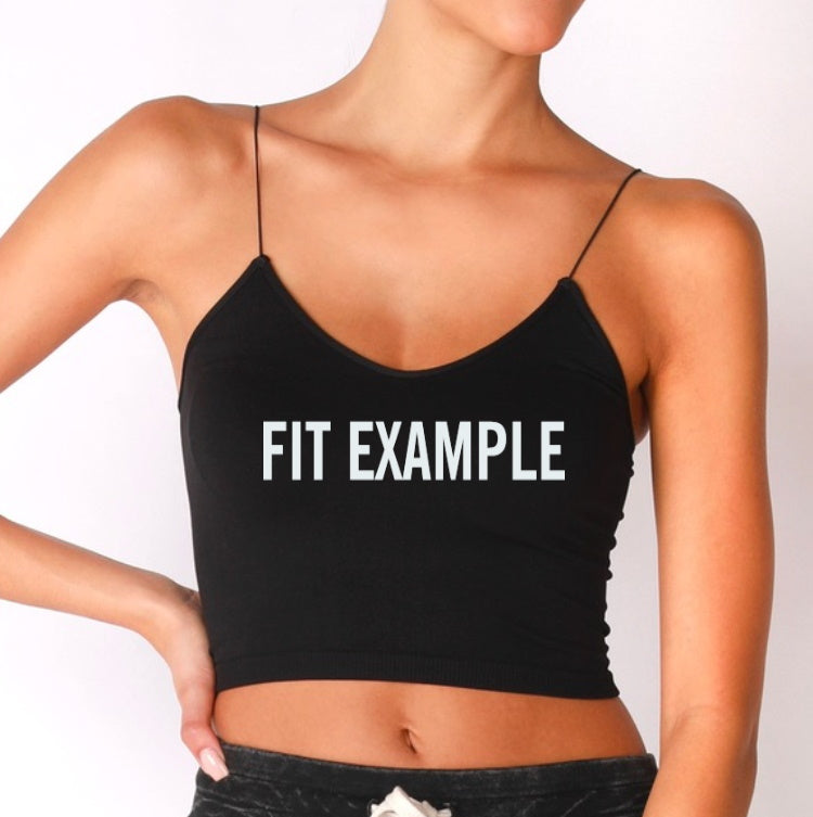 G-Ville Seamless Skinny Strap Crop Top (Available in 2 Colors)