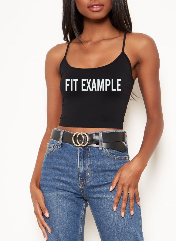 The Team Glitter Seamless Crop Top (Available in 2 Colors)