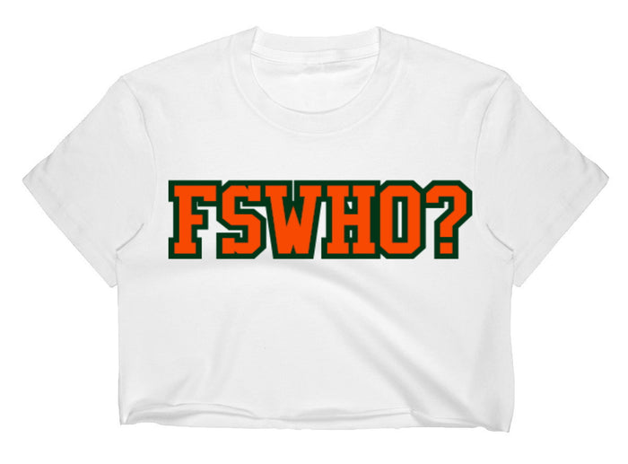 FSWHO? Raw Hem Cropped Tee