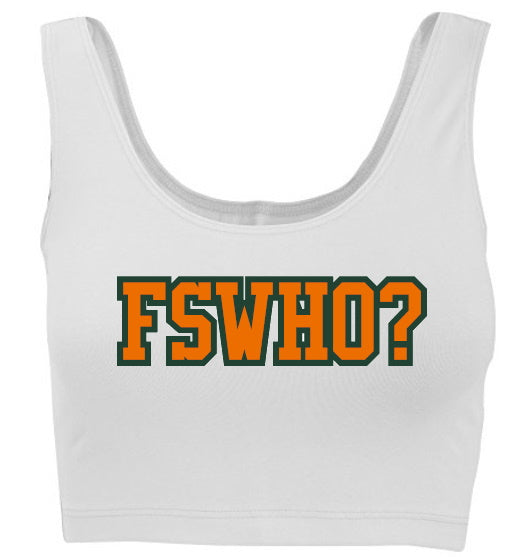 FSWHO?? Tank Crop Top (Available in 2 Colors)