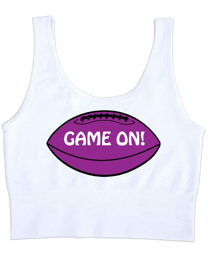 Game On!  Seamless Tank Crop Top (Available in 2 Colors)