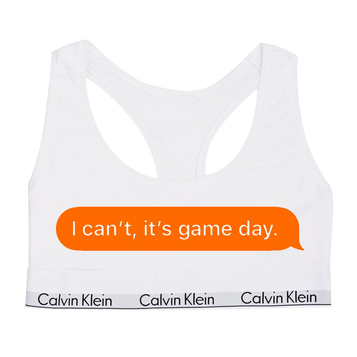 I Can't, It's Game Day. Cotton Bralette (Available in 3 Colors)