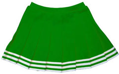 Kelly Green White Pleated Cheer Skirt Gameday Bae