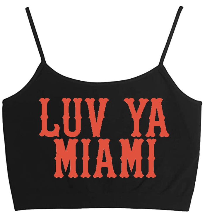 Luv Ya Glitter Seamless Crop Top (Available in 2 Colors)