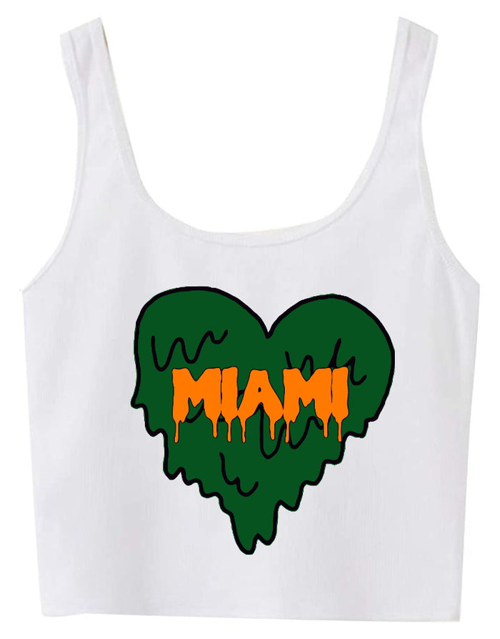 Dripping Heart Seamless Crop Tank Top (Available in 2 Colors)