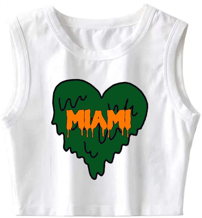 Dripping Heart The Ultimate Sleeveless Tank Crop Top (Available in 2 Colors)