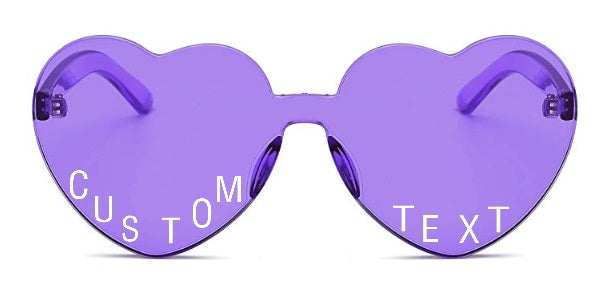 Fusked Fancy Sylish Heart Shaped Purple Sun Glasses Stylish and Trendy  Sunglasses (Purple)