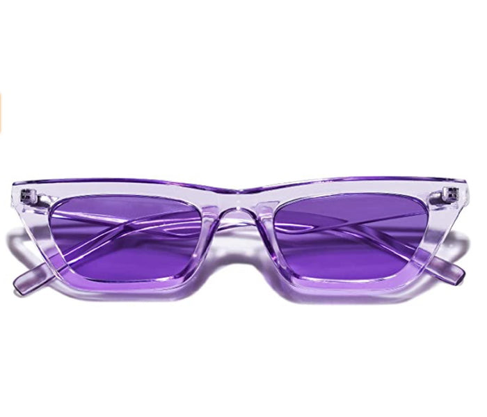 Purple Rectangular Sunglasses