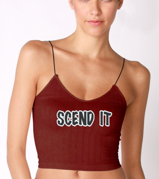 SCEND IT Seamless Skinny Strap Crop Top