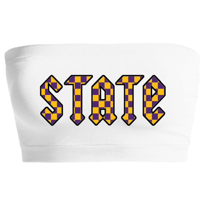 State Checks Seamless Bandeau (Available in 2 Colors)