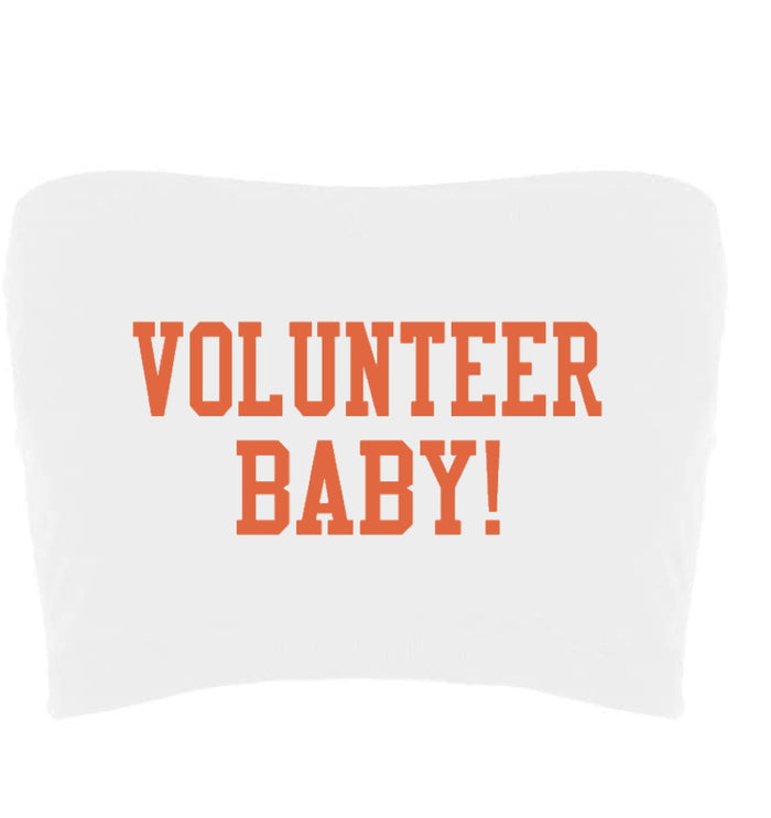 Volunteer Baby Seamless Crop Tube Top (Available in 2 Colors)