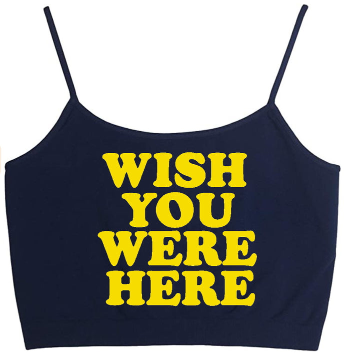 Wish You Were Here Seamless Crop Top (Available in 2 Colors)