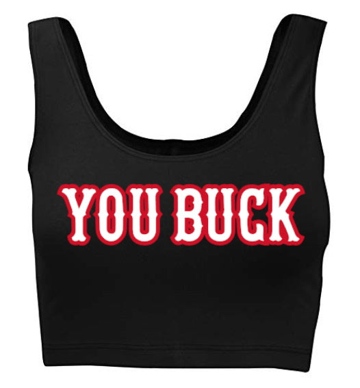 You Buck Tank Crop Top (Available in 2 colors)